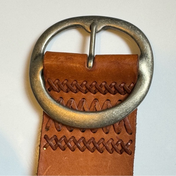 Fossil Genuine Leather Wide Belt - Size: L - Picture 3 of 6